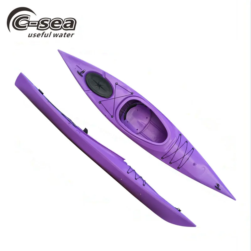 3 слоя Одиночная морская пластиковая океанская байдарка с руль для арендного бизнеса