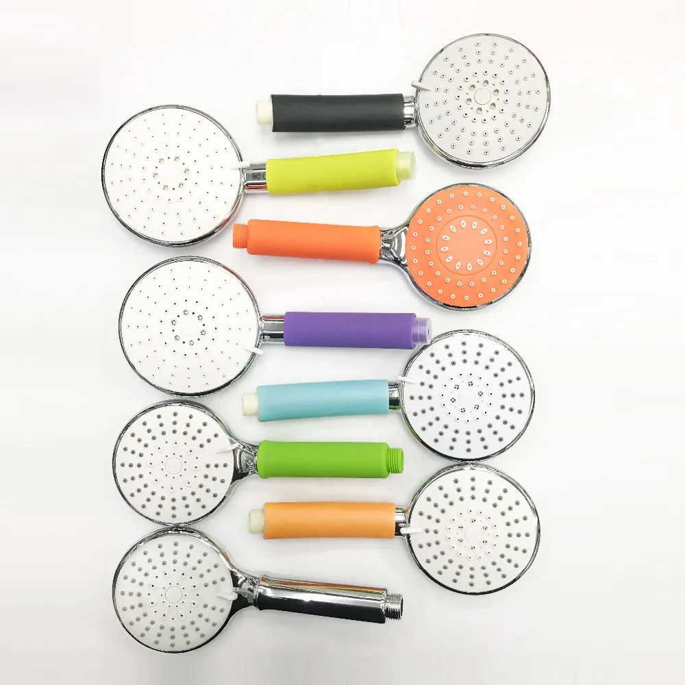 
Stainless steel full copper plated double buckle encryption shower hose 