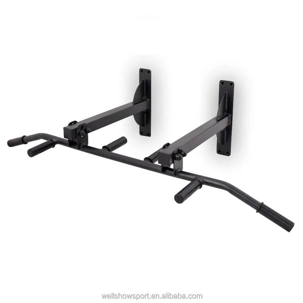 Wellshow Sport 2 In 1 Wall Ceiling Pull Up Chin Up Bar home gym, 6 grips Fitness Equipment