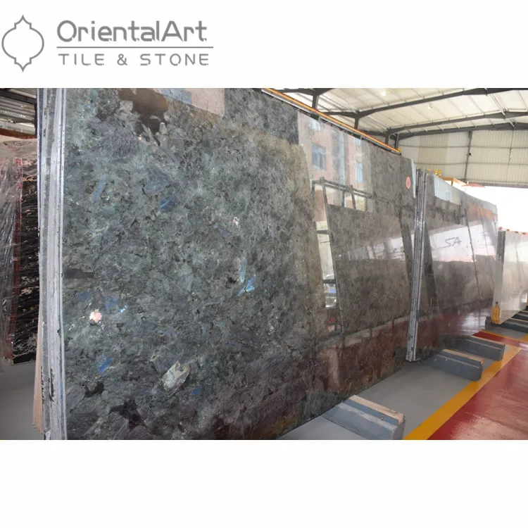 Beautiful blue granite slab,labradorite blue granite slab,labradorite blue granite