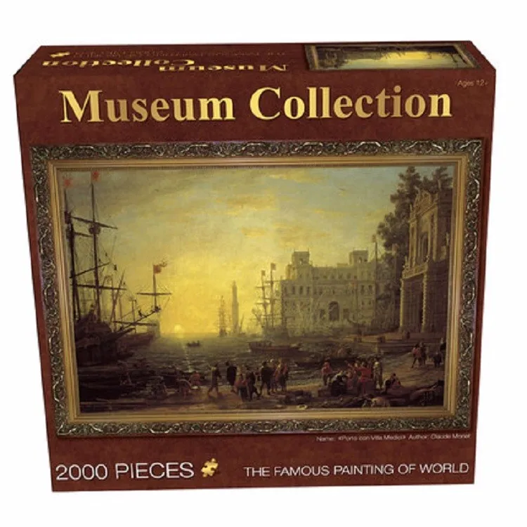 2017 Hot Sale Jigsaw Puzzle Game 2000 Pieces Paper Puzzle from Shenzhen China