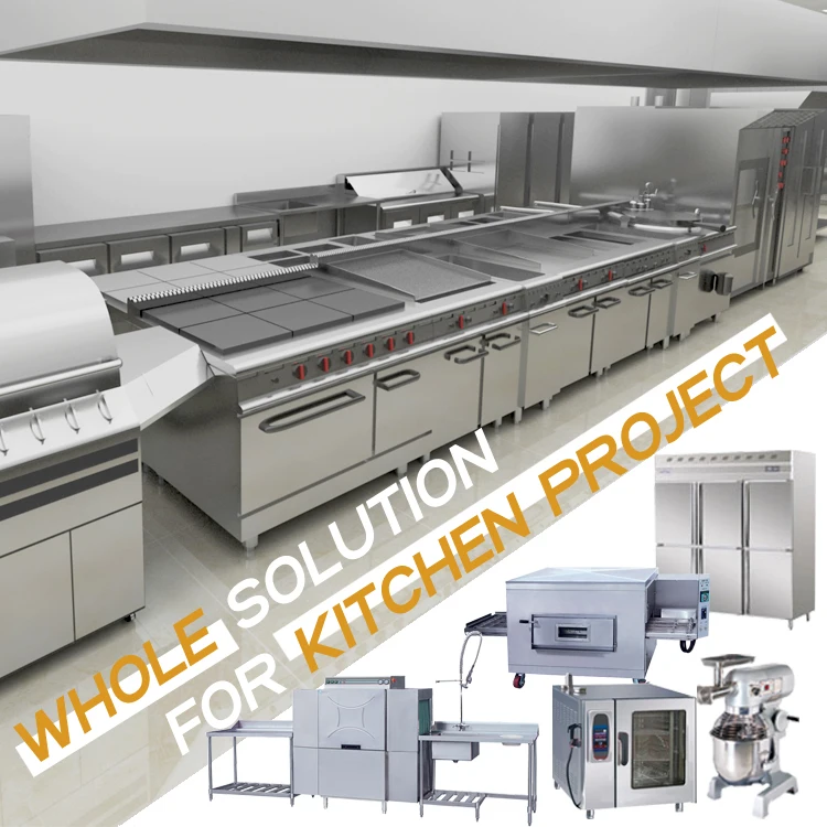 One-Step Solutions Luxurious Modern Commercial Kitchen Equipment with Compact Design from China with Saber, Saso, CE, UL, ET