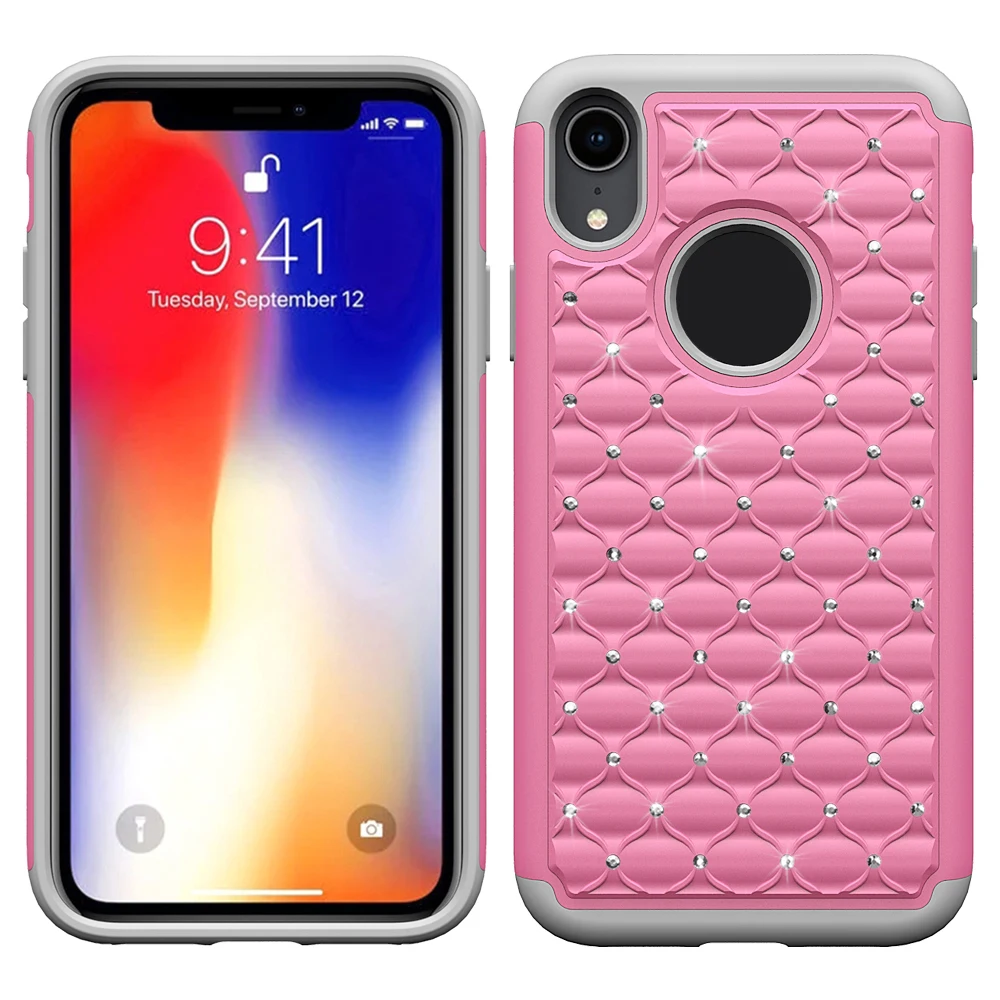 
Colourful Diamond Spot Drill Mobile Phone back cover Case For iphone 9 New products cell Phone case and Accessories for iphone 9 