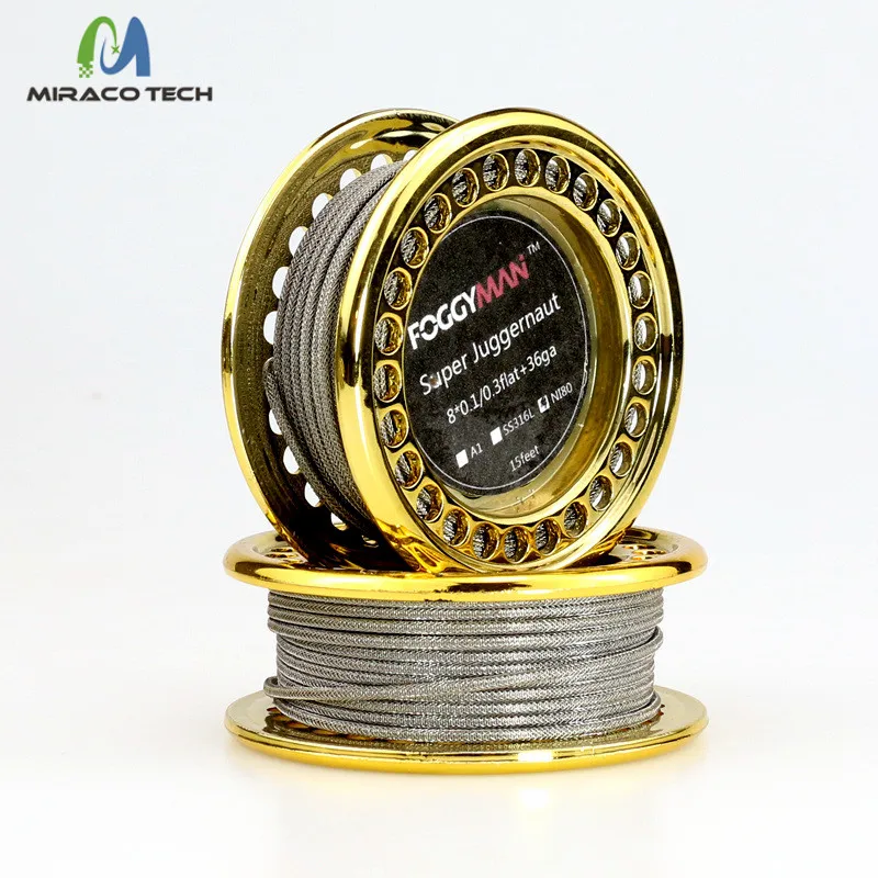 
Electronic cigarette super Juggernaut resistance heating wire 15feet per roll for RDA diy atomizer 