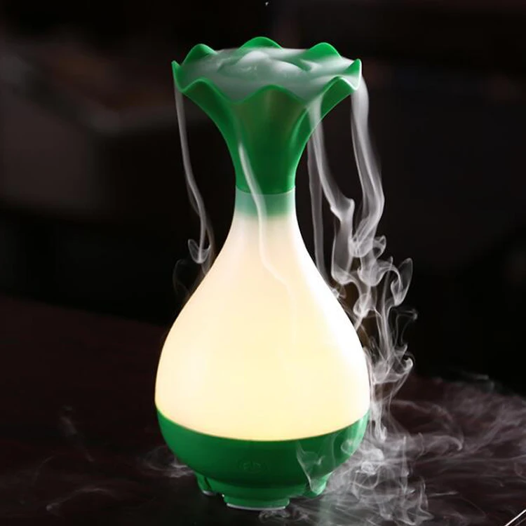 95ml vase plastic LED Humidifier aroma oil diffuser