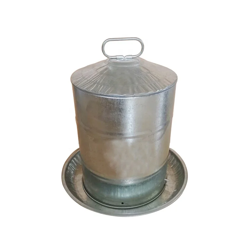 5 gallon Metal Double Wall Poultry Drinke chicken waterer Feeder and Water Drinker for Poultry