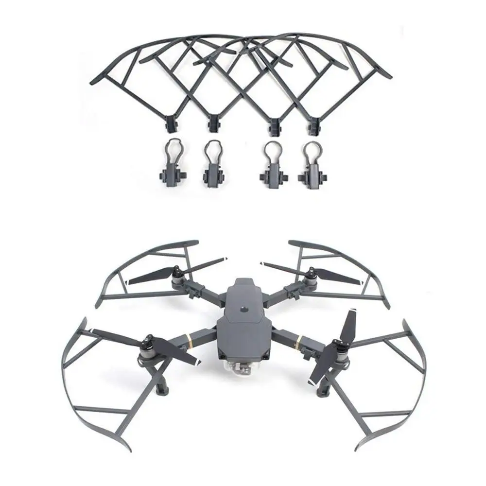 Drone Mavic Pro Platinum Accessories Propeller Guard Bumper Protectors Quick Release Not Affect Obstacle Avoidance(Gray)