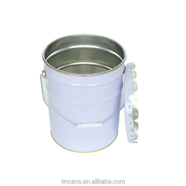 
18L 20L metal steel tin bucket drum with lid 10 liters with lid/oval shape metal bucket 