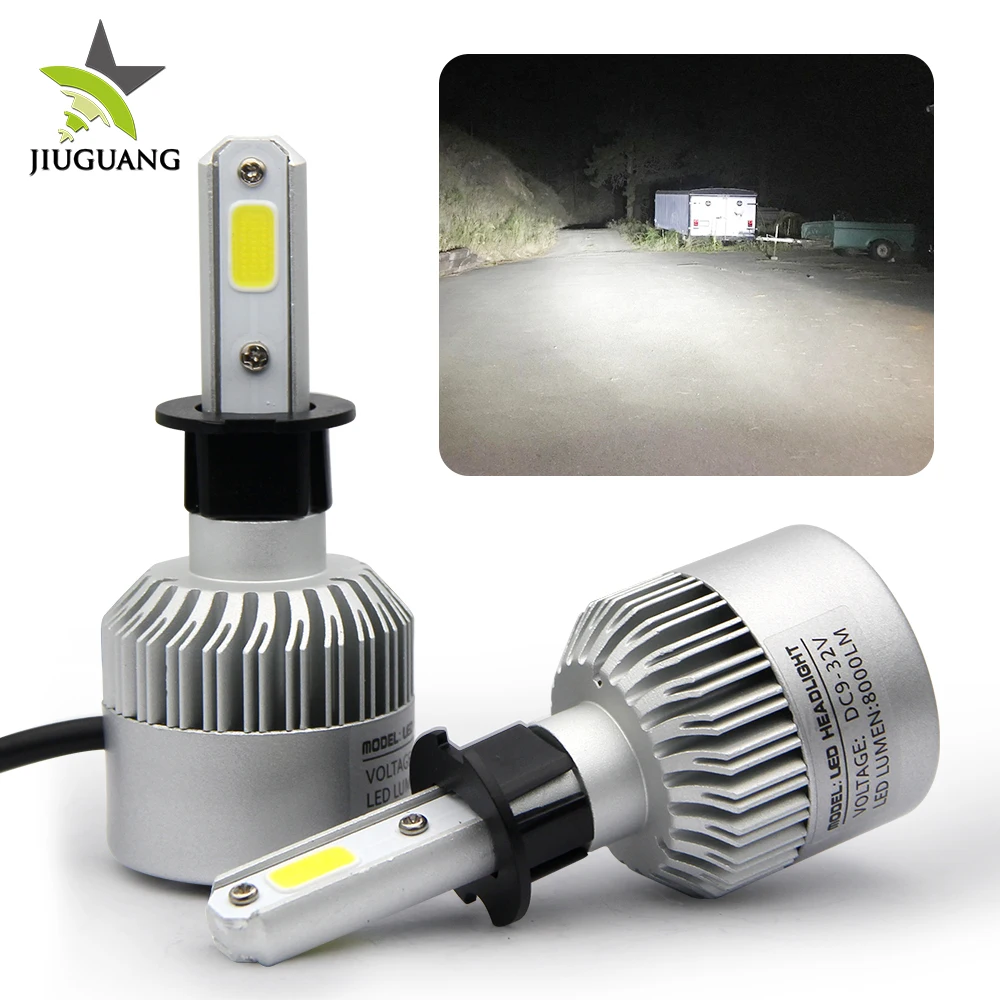 Lumens Super Bright High Power 9005 9006 9007 H1 H4 H7 H11 H13 Wholesale Car 12V COB LED Headlights