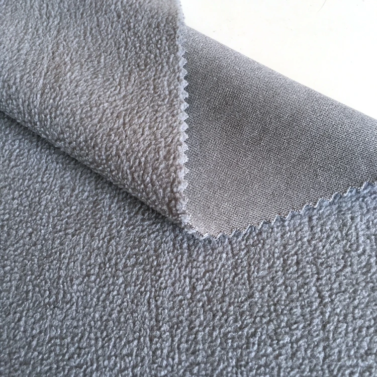 100% spun polyester knitting high quality PK fabric fleece for garment