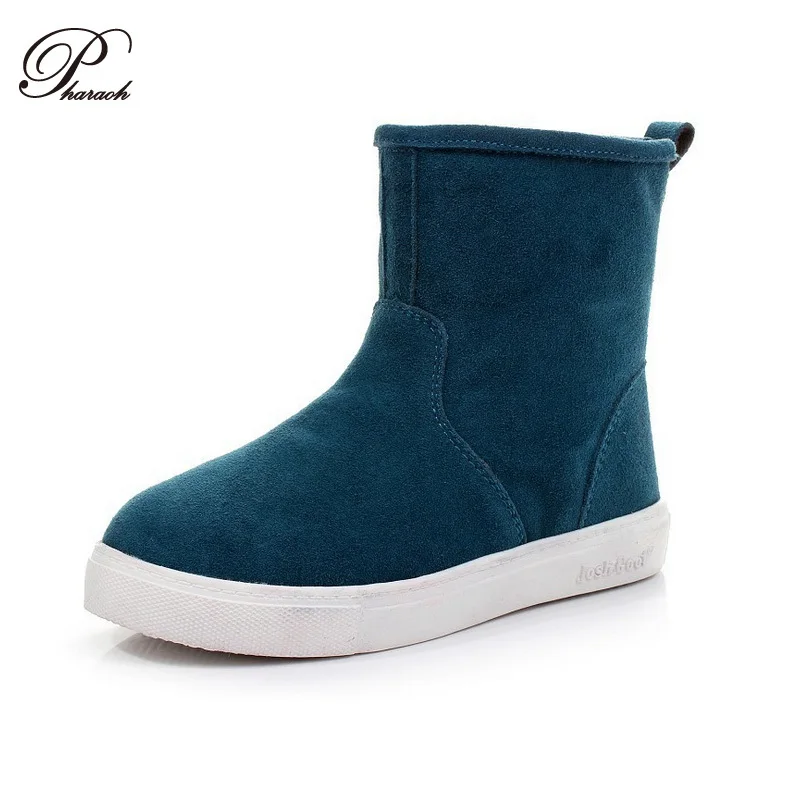 2015 hot sale women boots Genuine Leather ankle suede snow