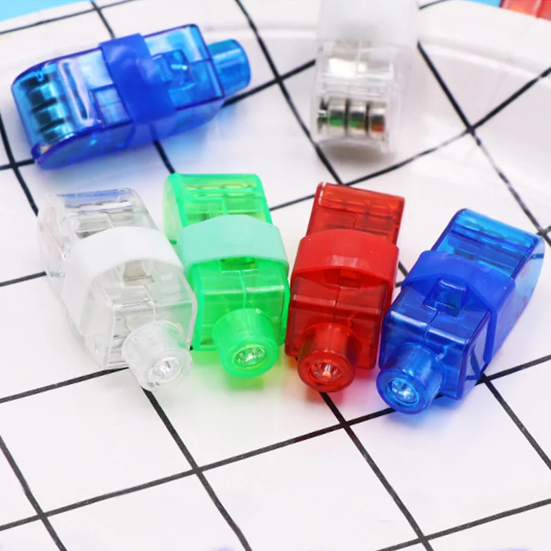 Glowing Dazzle Colour Christmas Wedding Children Toys Celebration Festival Laser Emitting Lamps Led Finger Lights Ring
