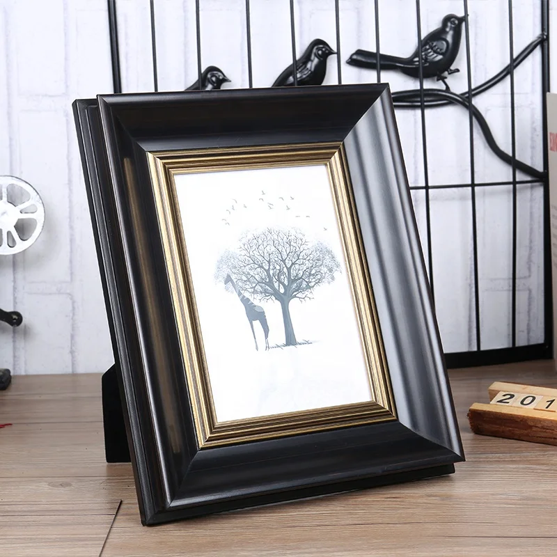 Wooden Black Photo Frame For Home Decor Wall Picture