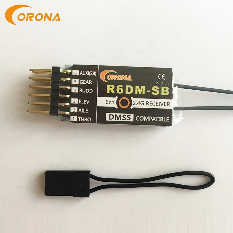 Corona R6DM-SB 2.4g 6ch radio controller transmitter and receiver for rc car