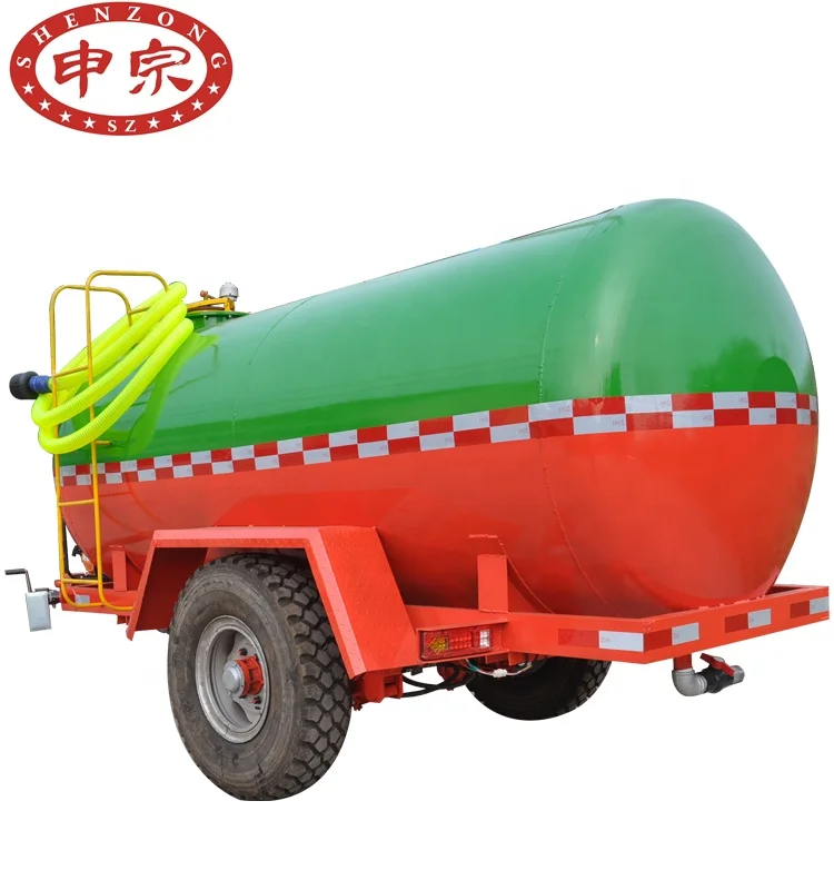 shock price water tanker truck trailer for tractor fuel tanker trailer