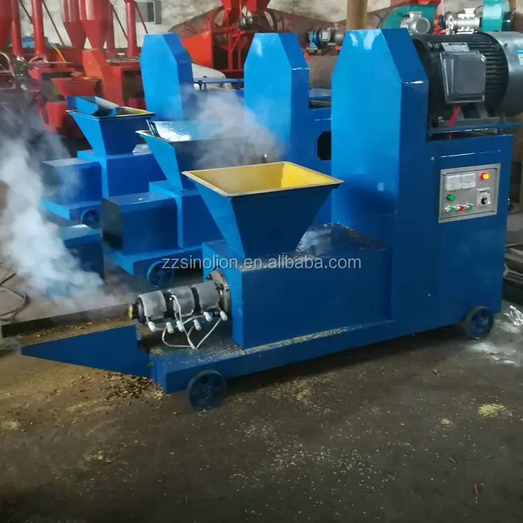 Wood chips peanut shell charcoal briquette machine for thailand