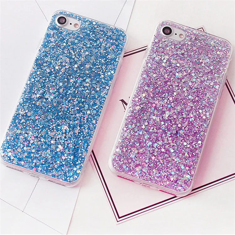 wholesale sequins flash powder shining case for mobile phone
