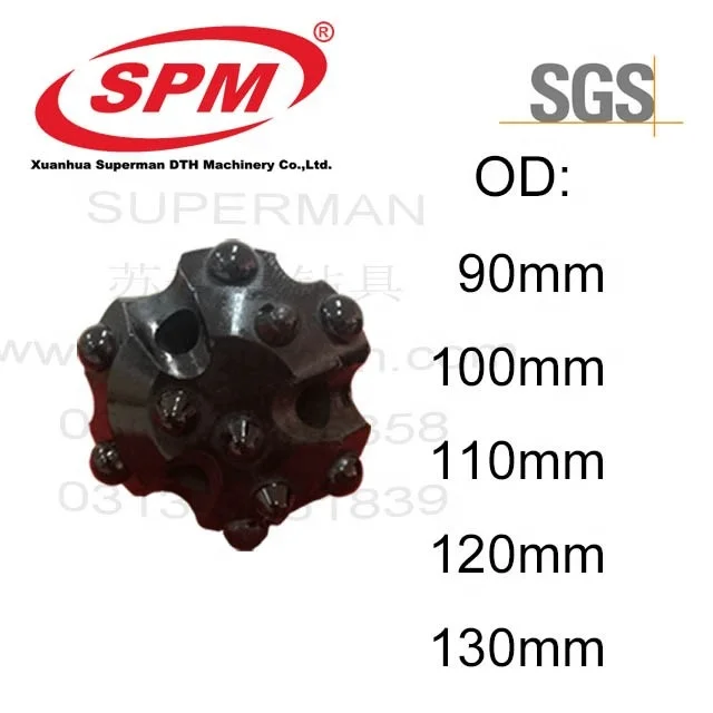 
SPM cir 90 / 90mm / 3inch dth hammer / Low Air Pressure Pneumatic DTH Hammer and button rock drill bits 