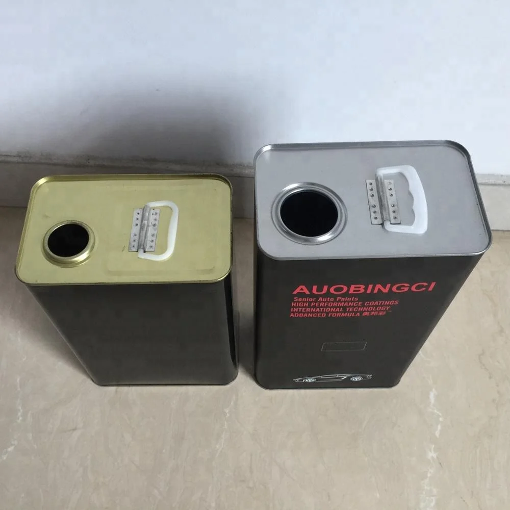 Black Gloss and Matte Finished F-Style Rectangular 4L/1 Gallon Motor Oil tin Cans Customized Available