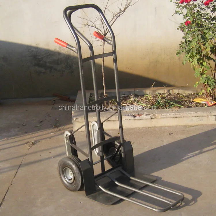250kg heavy duty furniture rail trolley moving cart hand truck with folding plate