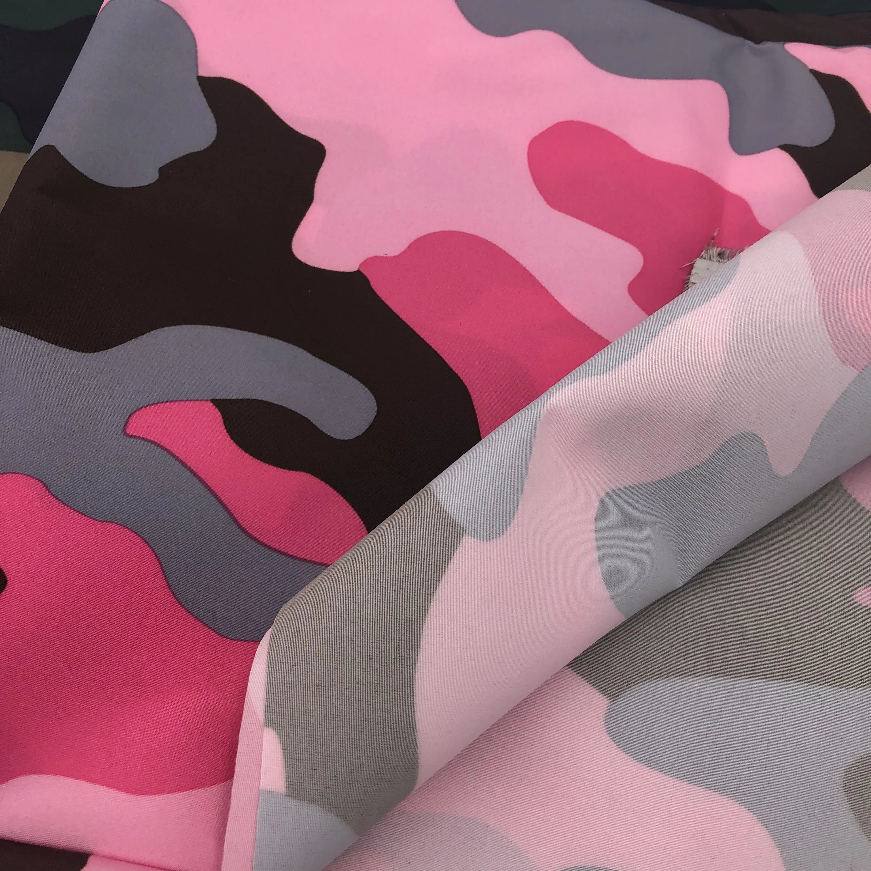 Камуфляжный принт PU покрытие водонепроницаемый 3000 мм idear детский водостойкий костюм 100% полиэстер 228T taslon