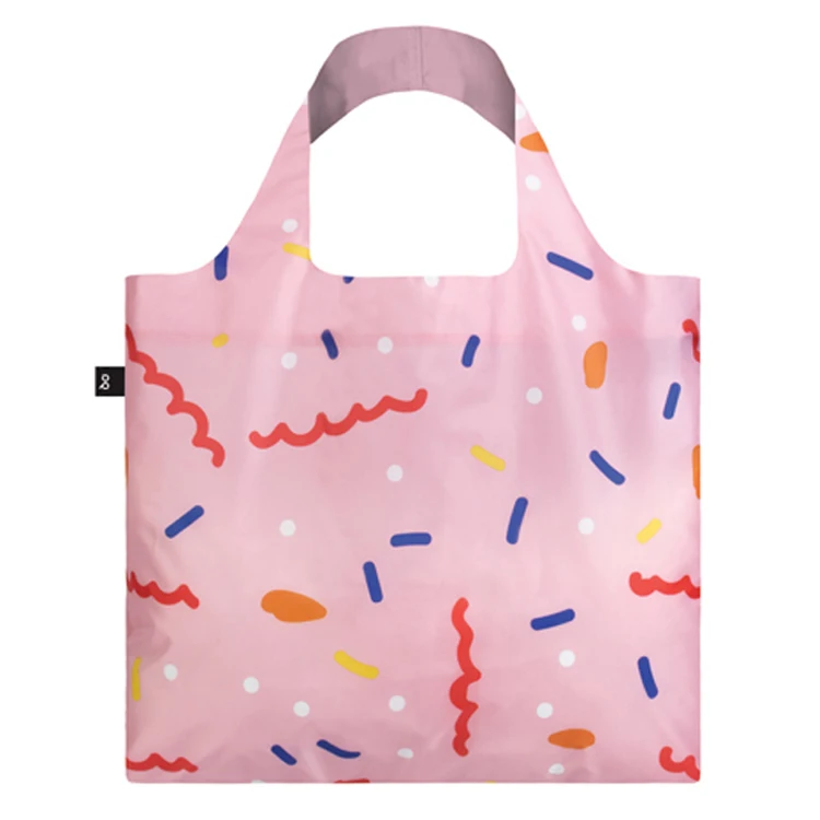 Customizable Logo Wholesale Soft Shop Reusable Foldable Shopping Bag With Zipper