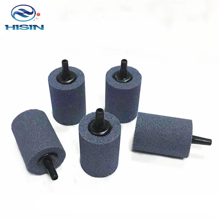 HiSin BS005-30 25*30mm In bulk Aquarium air stone for wastewater Hydroponics cylinder Air Pump Bubble stone Oxygen/Air stone