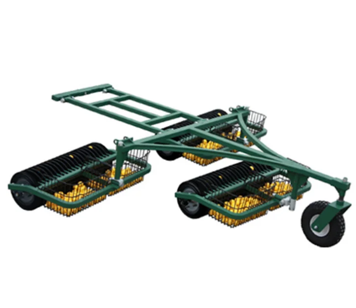 Konday Golf Course Equipment Golf Range Picker 3 Section Range Ball Pick Up machine Golf driving range equipment