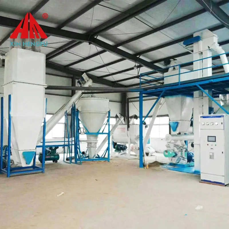 Смесь для кормовой промышленности henan hengfu design 3-5 тонн средняя кормовая мельница производства корма крупного рогатого скота