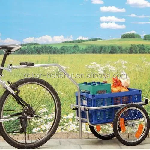 
Bicycle Cargo Trailer & Hand Wagon Steel Structure with 45L folding box for Bike/Bicycle 