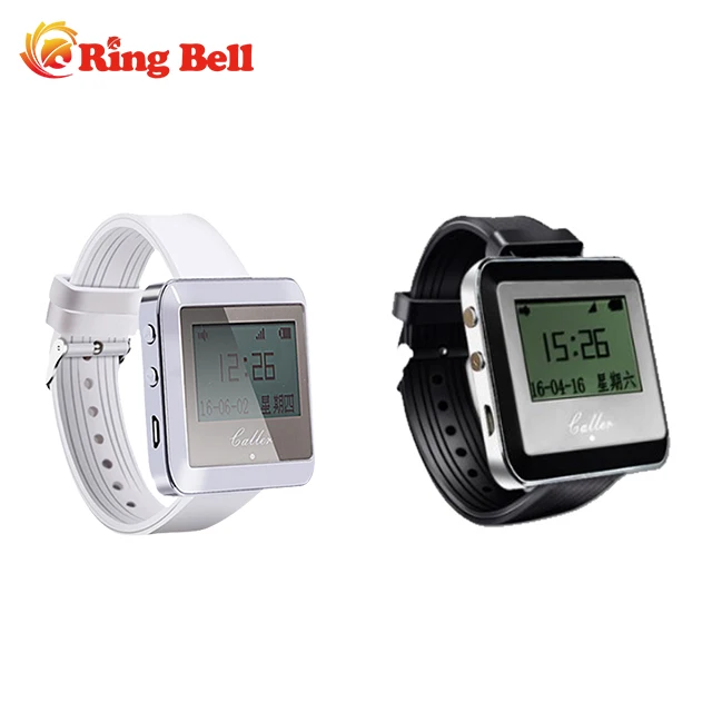 Ringbell restaurant wireless calling system with Wrist Watch paging mini