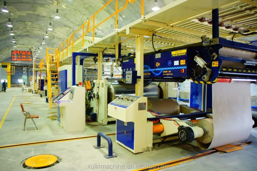xulin machines in series of corrugated cardboard production line