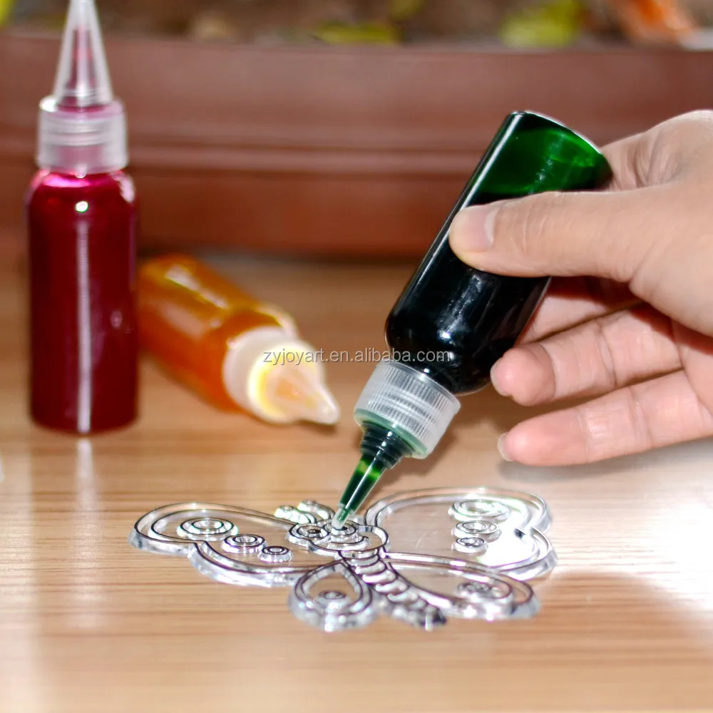 1 fl oz. Stained Glass Suncatcher Paint Set Suncatcher Activity Craft Kit for Kids