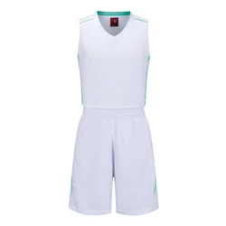 NEW REVERSIBLE BASKETBALL UNIFORM YOUTH ADULT DESIGN DOUBLE MESH BASKETBALL SET HIGH QUALITY BASKETBALL WEAR