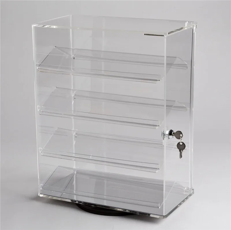 Acrylic Countertop Display Case Locking Security Showcase