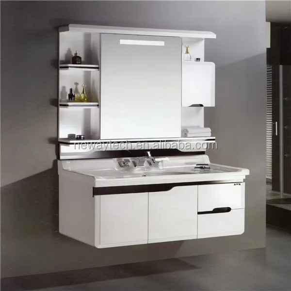 Competitive price wall mounted pvc corner cabinet with sink