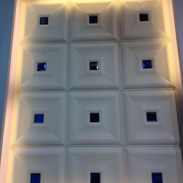 Кожаный чехол с резьбой в древнем римском стиле-мягкая декоративная панель для стен