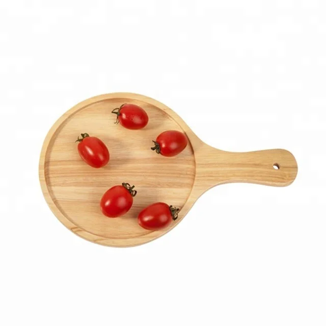 
Bakeware accessories pizza oven tools round wooden pizza paddle board 