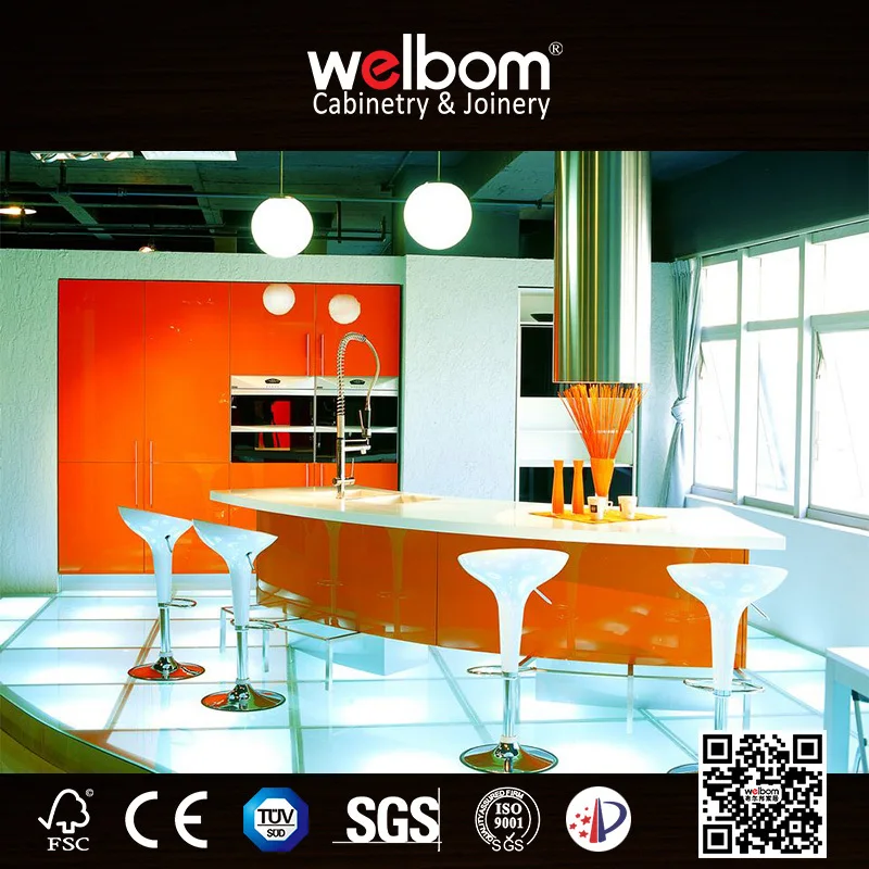 большой фасады кухонные глянцевые