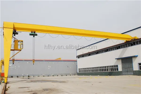 Best price single girder semi gantry crane / overhead portal crane / small mobile gantry crane 5ton 10m for sale