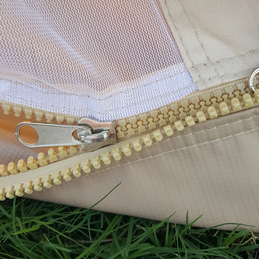 Glamping equipment outdoor wholesale beige camping cotton bell tent