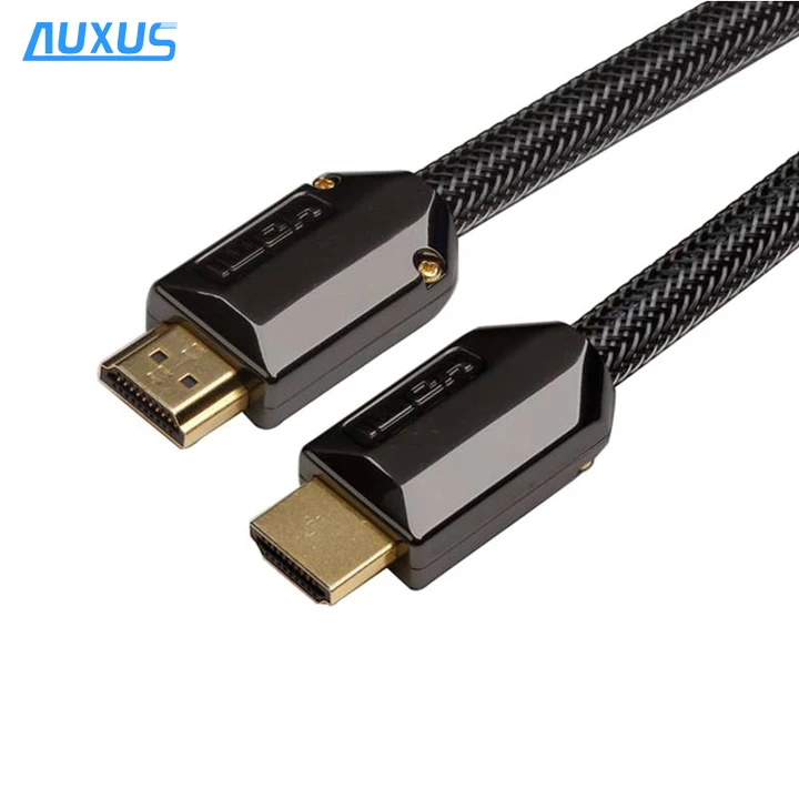  Высокоскоростной hdmi-кабель OEM с ethernet (красивый дизайн металлический корпус из цинкового сплава и нейлоновый рукав) поддержка 3D 4K x