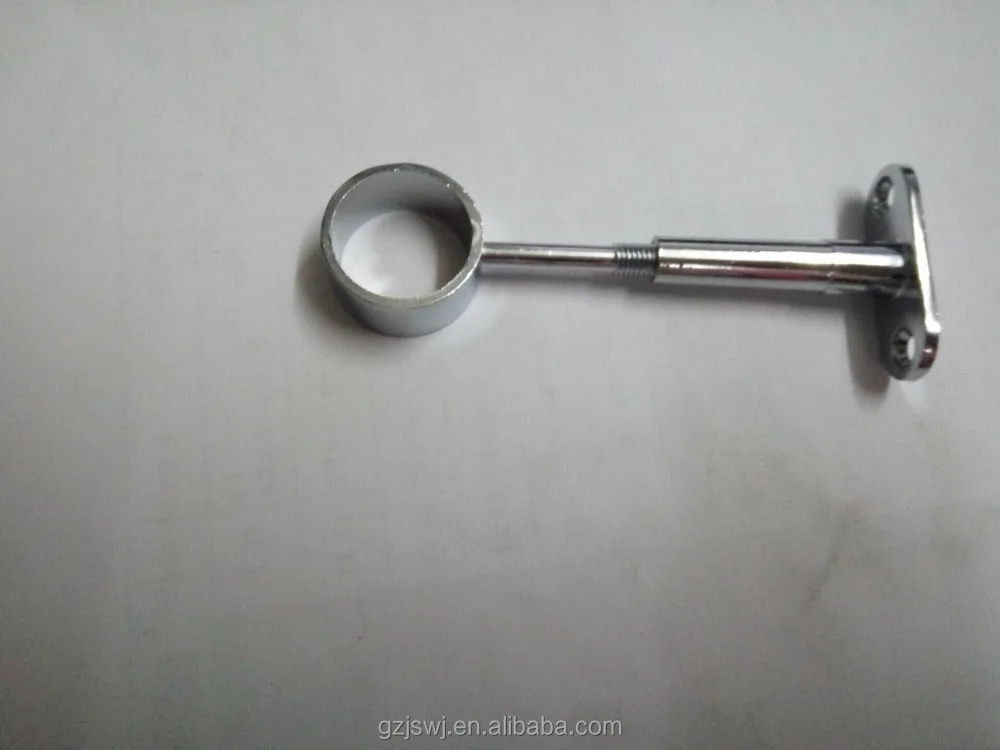 Zinc Alloy Single /Double Wardrobe tube holder tube supports