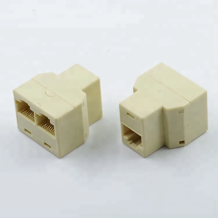  8P8C 1 гнездо на 2 гнезда адаптер телефонная коробка rj 45