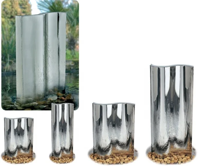 stainless steel outdoor garden waterfall display indoor office fountain waterfall