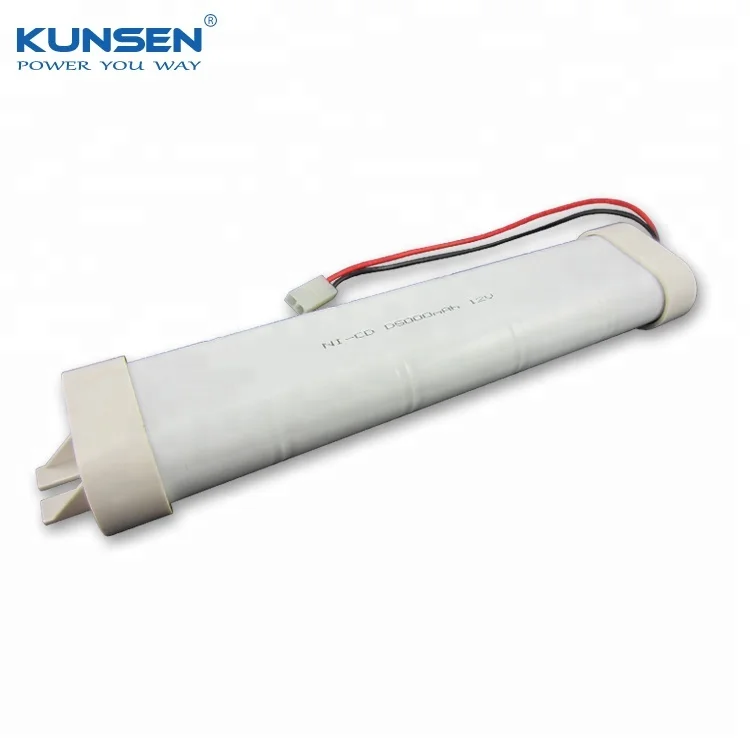 
Factory offer Ni-CD 12V DC 5000mAh rechargeable battery pack 