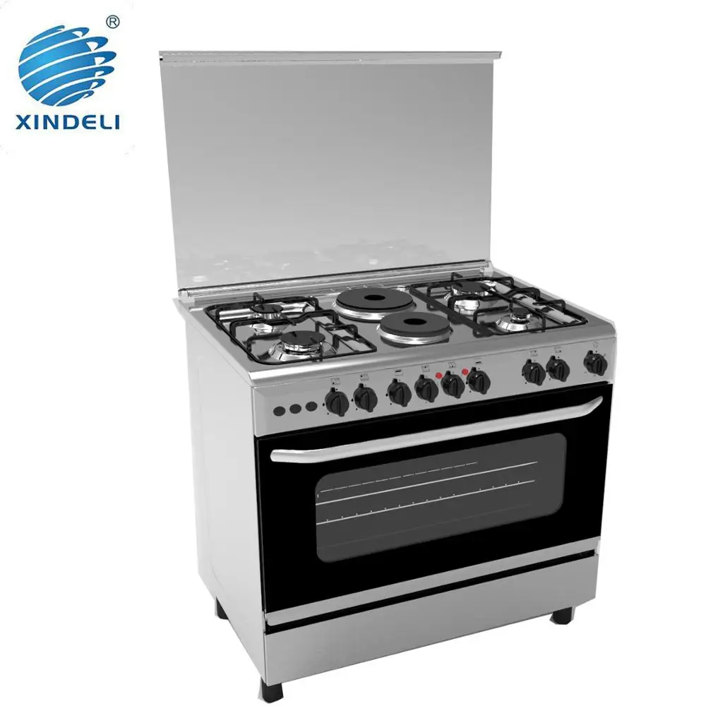 4 газовая горелка + 2 электрических самостоятельных газовых плиты с духовкой и духовкой для пиццы