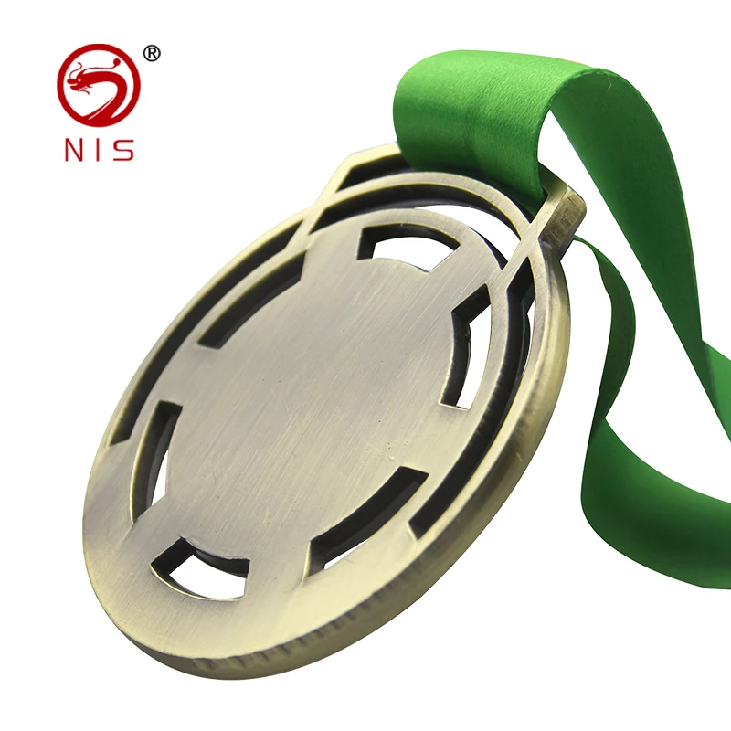 Cheap 3d antique copper souvenir metal custom round brass logo medal