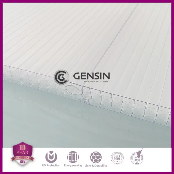 Lixin UV protection plug-pattern polycarbonate sheet 100% virgin Bayer/Sabic/Lexan material