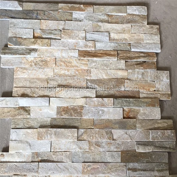 
Popular and best price yellow quartzite Z-shape fixwall 